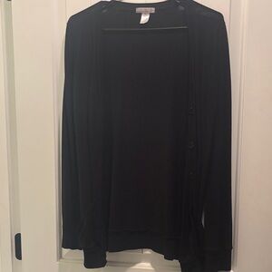 Black Button-Up Cardigan